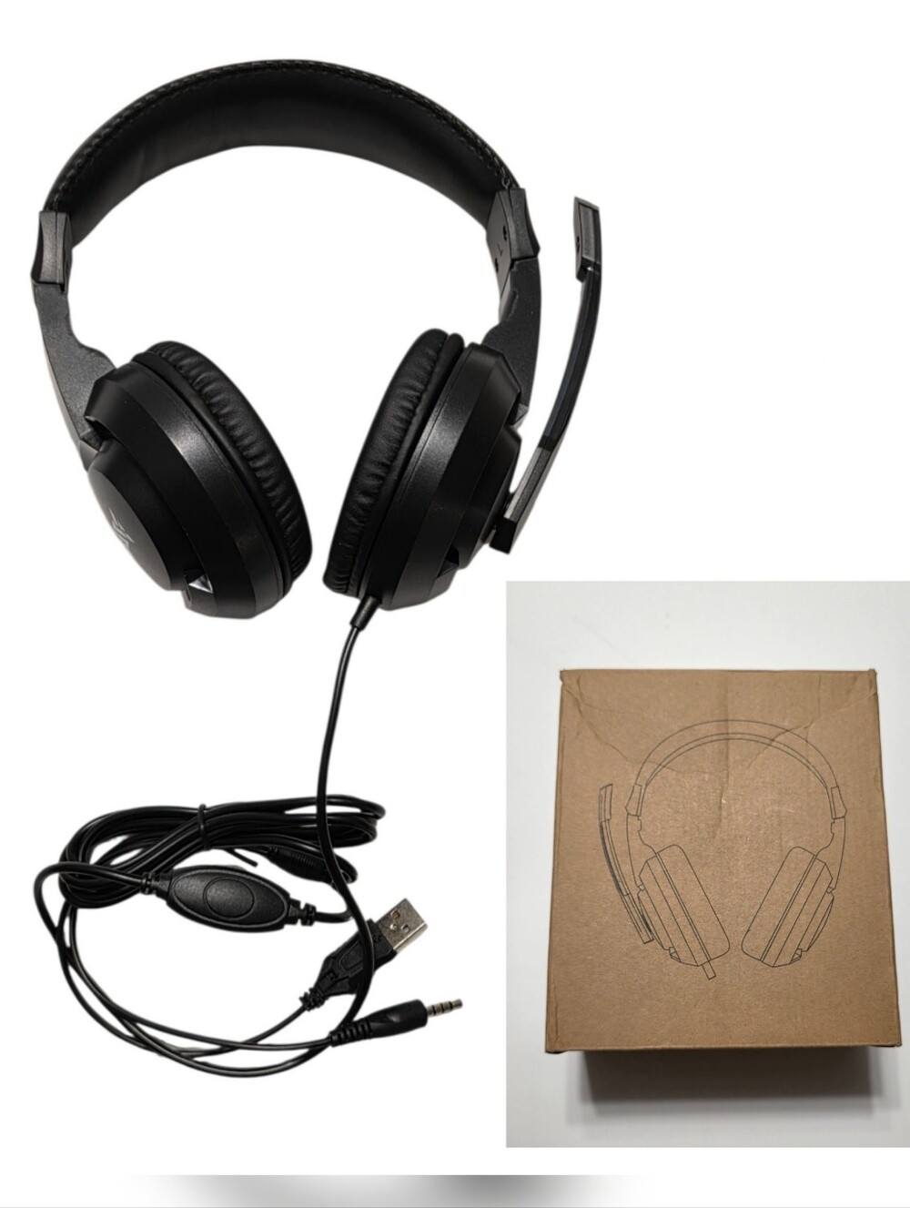 Gaming Headset Black Noise Canceling Microphone Video Game Tech Electronics Tool